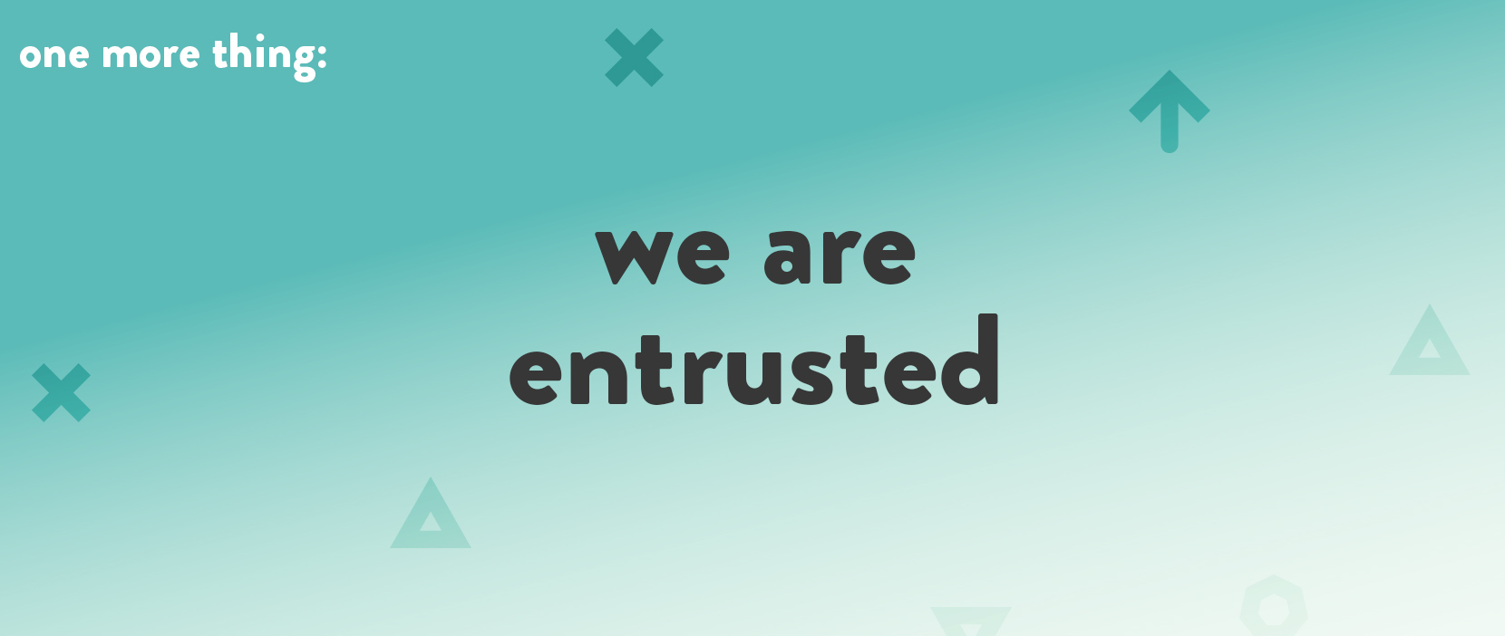 Main image for We Are Entrusted